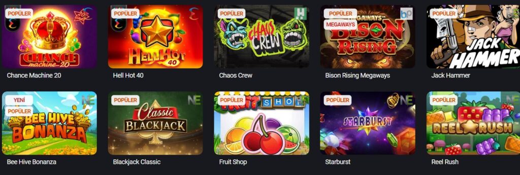 teslabahis özel casino oyunları